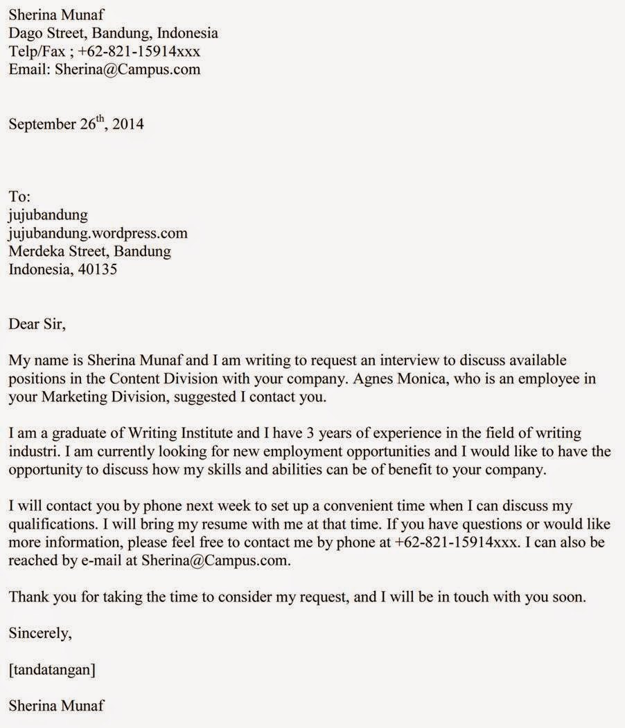 Examples of letter of order